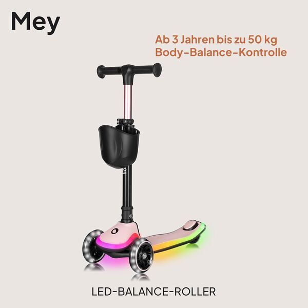 Lionelo MEY Kinderroller | rosa, image 2 of 3