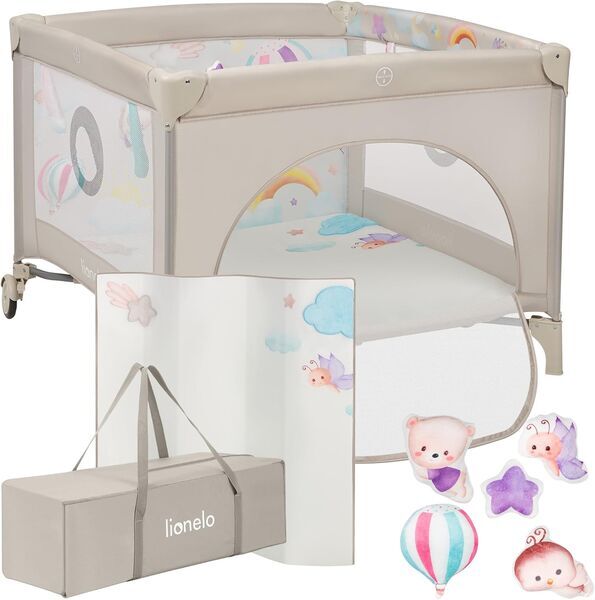 Lionelo Mille Plus 2-in-1 Reisebett | beige 1