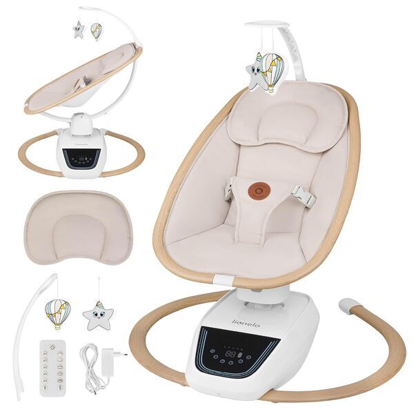 Lionelo Olivia Elektrische Babywippe | beige 4