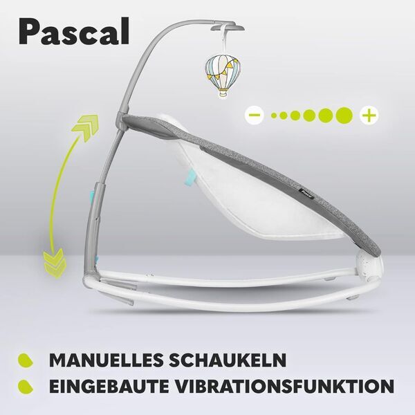 Lionelo Pascal Babywippe | grau 2
