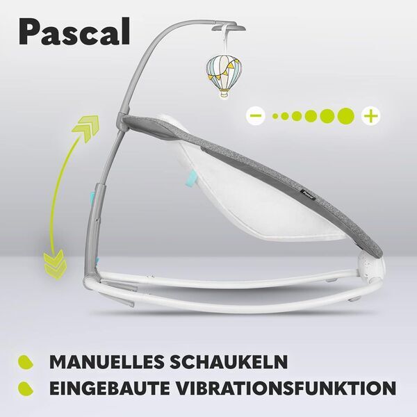 Lionelo Pascal Babywippe | grey/blue 3