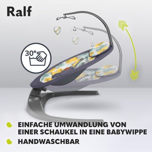 Lionelo Ralf 2-in-1 Babywippe | multicolored 3