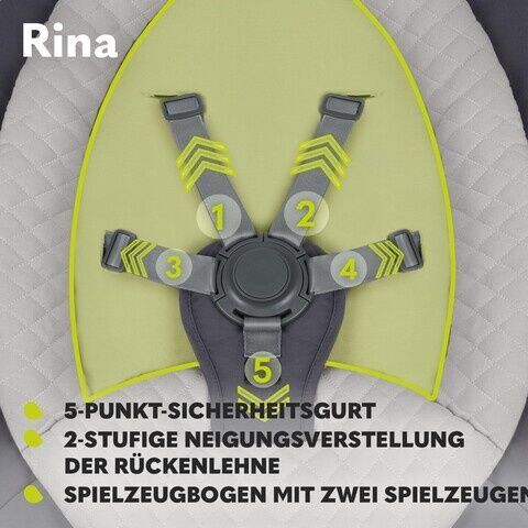 Lionelo Rina Babywippe | grau 3