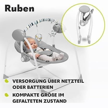 Lionelo Ruben Babywippe | grau 2