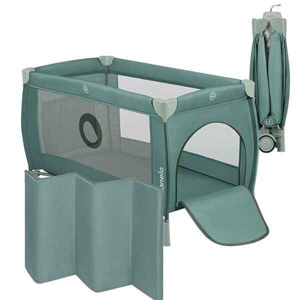 Lionelo Stefi Plus Reisebett | green 1