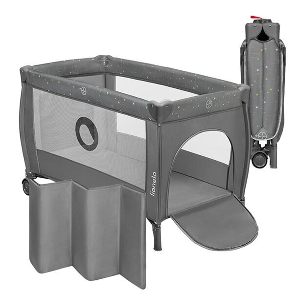 Lionelo Stefi Plus 2-in-1 Reisebett | grey 1
