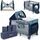 Lionelo Sven Plus 4-in-1 Babybett | blue thumbnail 1/3