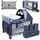 Lionelo Sven Plus 4-in-1 Babybett and Laufstall | blue thumbnail 1/2