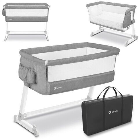 Lionelo Theo Beistellbett | grau 1