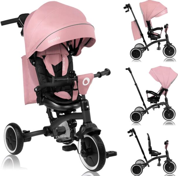 LIONELO Tris Plus Multifunktionales springcykel | rosa, image 2 of 3
