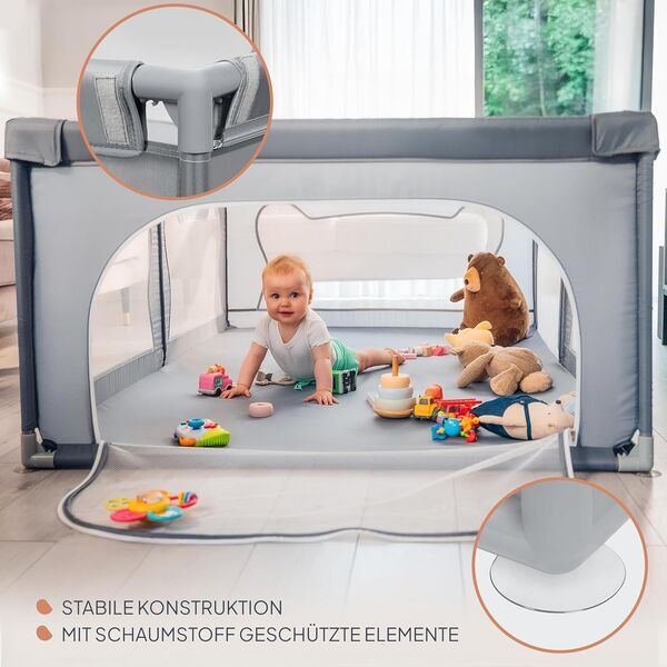 Lionelo Willow Laufgitter | grey 3