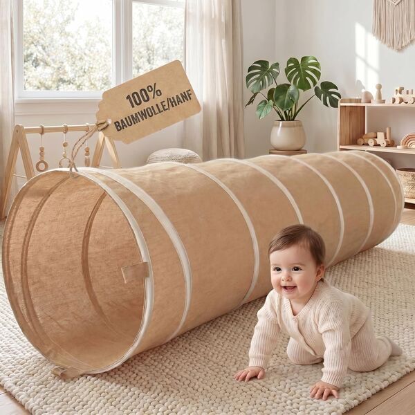 Lionherz Play Tunnel | karamellbraun, image 1 of 3