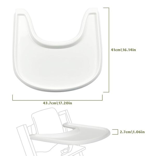 Liropau Tripp Trapp Tablett | white 5
