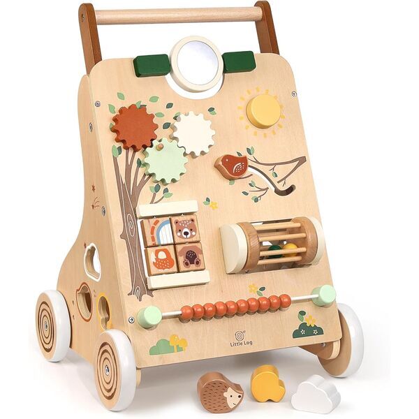 Little Log Lauflernwagen Holz | Version Englisch | multicolored 1