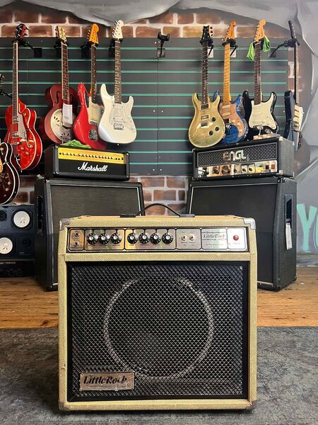 Little Rock Vintage 80 1x12” UK Made Tweed Valve Guitar Amplifier Combo | Vintage, image 1 of 5