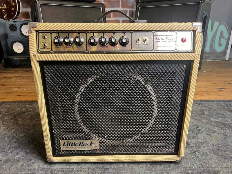 Little Rock Vintage 80 1x12” UK Made Tweed Valve Guitar Amplifier Combo | Vintage, image 2 of 5