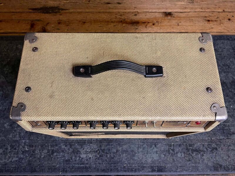 Little Rock Vintage 80 1x12” UK Made Tweed Valve Guitar Amplifier Combo | Vintage, image 3 of 5