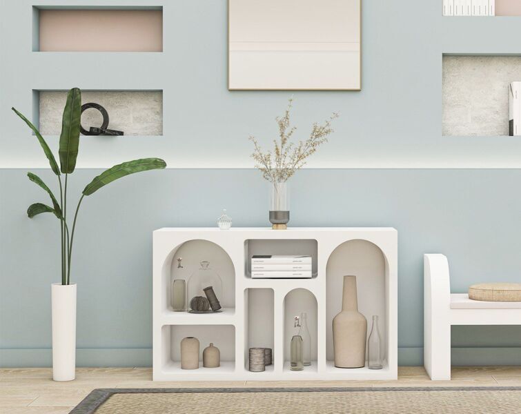 Liva console table white | white, image 3 of 4