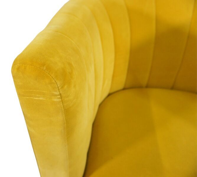 Loafer SC23 armchair velvet yellow | yellow, image 2 of 4