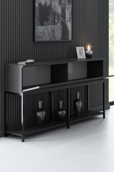 Lord Konsole wood veneer anthracite black | anthracite, image 2 of 4