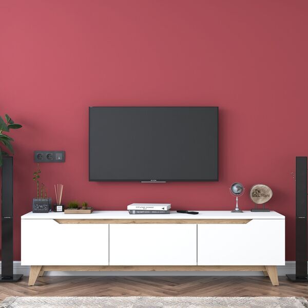 Lowboard TV Sideboard 180cm | Weiß, image 1 of 4