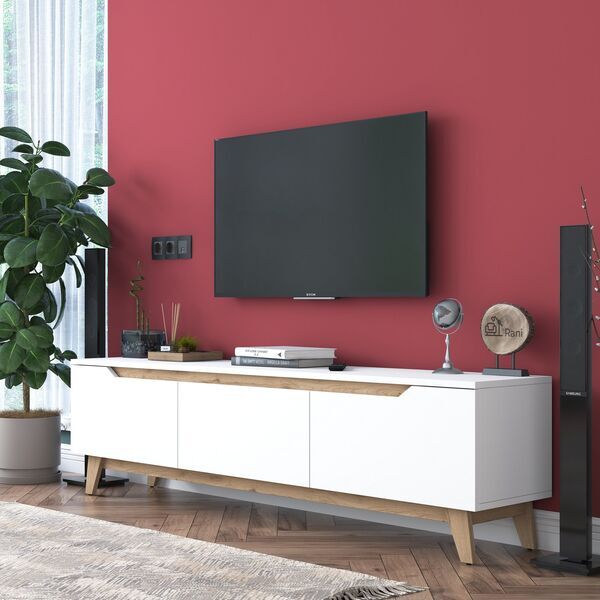 Lowboard TV Sideboard 180cm | Weiß, image 2 of 4
