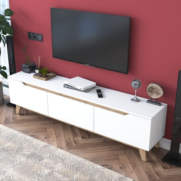 Lowboard TV Sideboard 180cm | Weiß, image 3 of 4