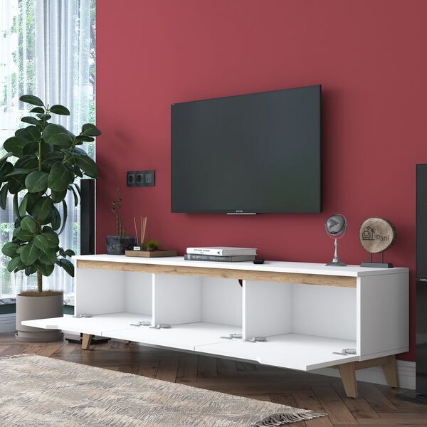 Lowboard TV Sideboard 180cm | Weiß, image 4 of 4