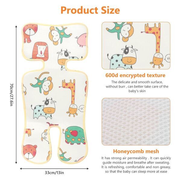 Lufeis Atmungsaktive Sommer Sitzeinlage pour Buggy | multicolore 2