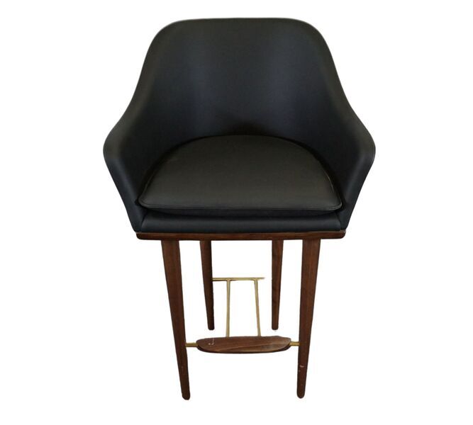 Lunar SH750 bar stool leather Bellagio black | black, image 2 of 4