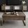 Luxe living room furniture set wood veneer gold | gold, thumbnail 3 of 4