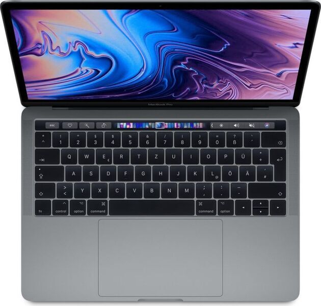 Apple MacBook Pro 2019 | 13.3" | Touch Bar | 1,7 GHz | 16 GB | 512 GB SSD | 2 x Thunderbolt 3 | cinzento espacial | SE 1