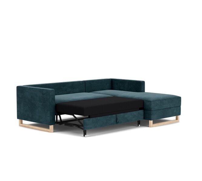 Madison sofa bed right chaise longue Danny Dusty Blue | blue, image 3 of 4