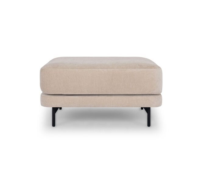 Maison Fußhocker XL Danny Cream | braun, image 1 of 3