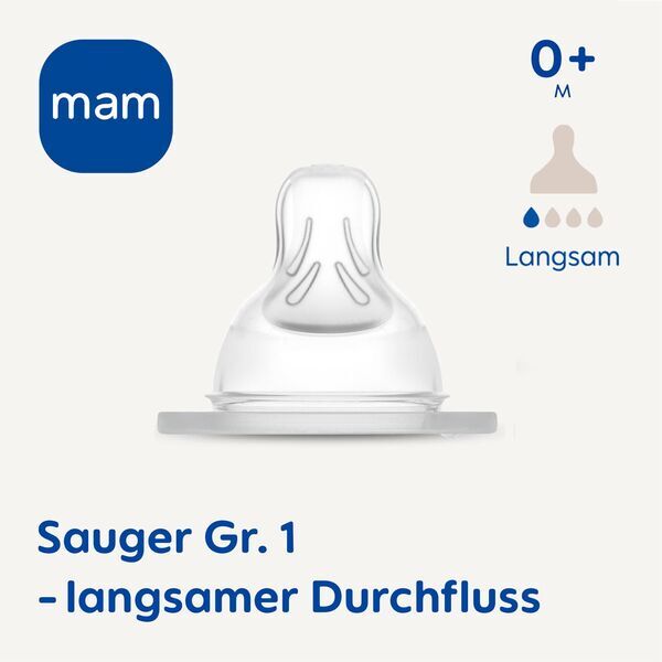 MAM Easy Start baby bottle | light blue, image 2 of 3