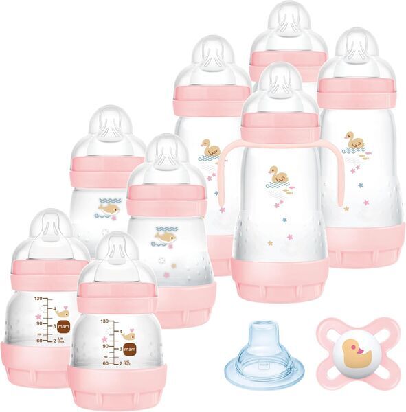MAM Easy Start przeciwkolkowy butelki dla niemowląt-zestaw | rosa | różowy, image 1 of 3