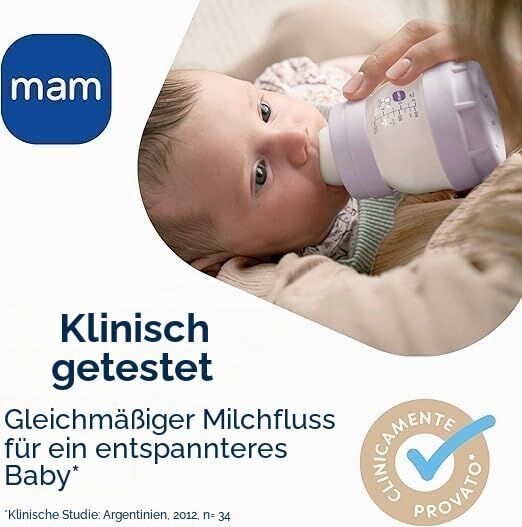 MAM Easy Start przeciwkolkowy butelki dla niemowląt-zestaw | rosa | różowy, image 3 of 3