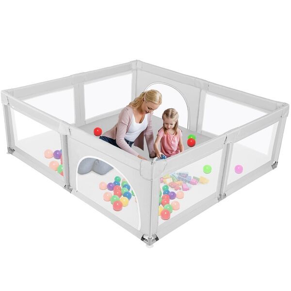 Mamizo Baby Laufstall | weiß 1