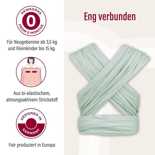 Manduca Sling Babytragetuch | green 3