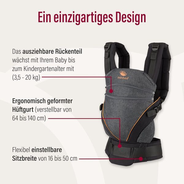Manduca XT Babytrage (2019) | black 3