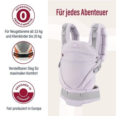 Manduca XT Monochrome Babytrage | lila 3