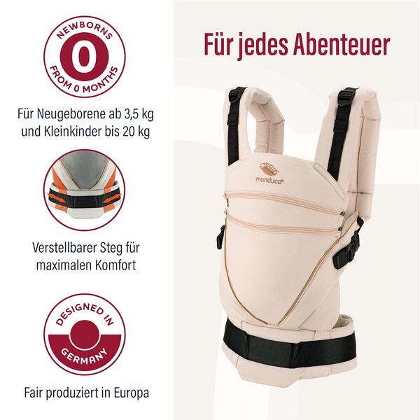 Manduca XT Monochrome Babytrage | beige 2