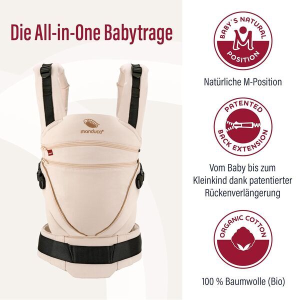 Manduca XT Monochrome Babytrage | beige 3