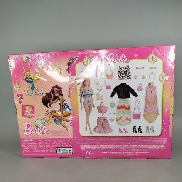 Mattel Barbie Adventskalender GFF61 Set mit Puppe & Hunde | mehrfarbig, image 1 of 1