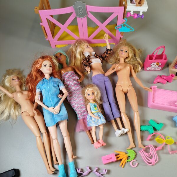 Mattel Barbie-Puppen Set von 8 mit Zubehör | mehrfarbig 3