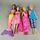 Mattel Bundle Barbie 4x Modepuppen mit Kleidern & Accessoirese | mehrfarbig, thumbnail 2 of 3