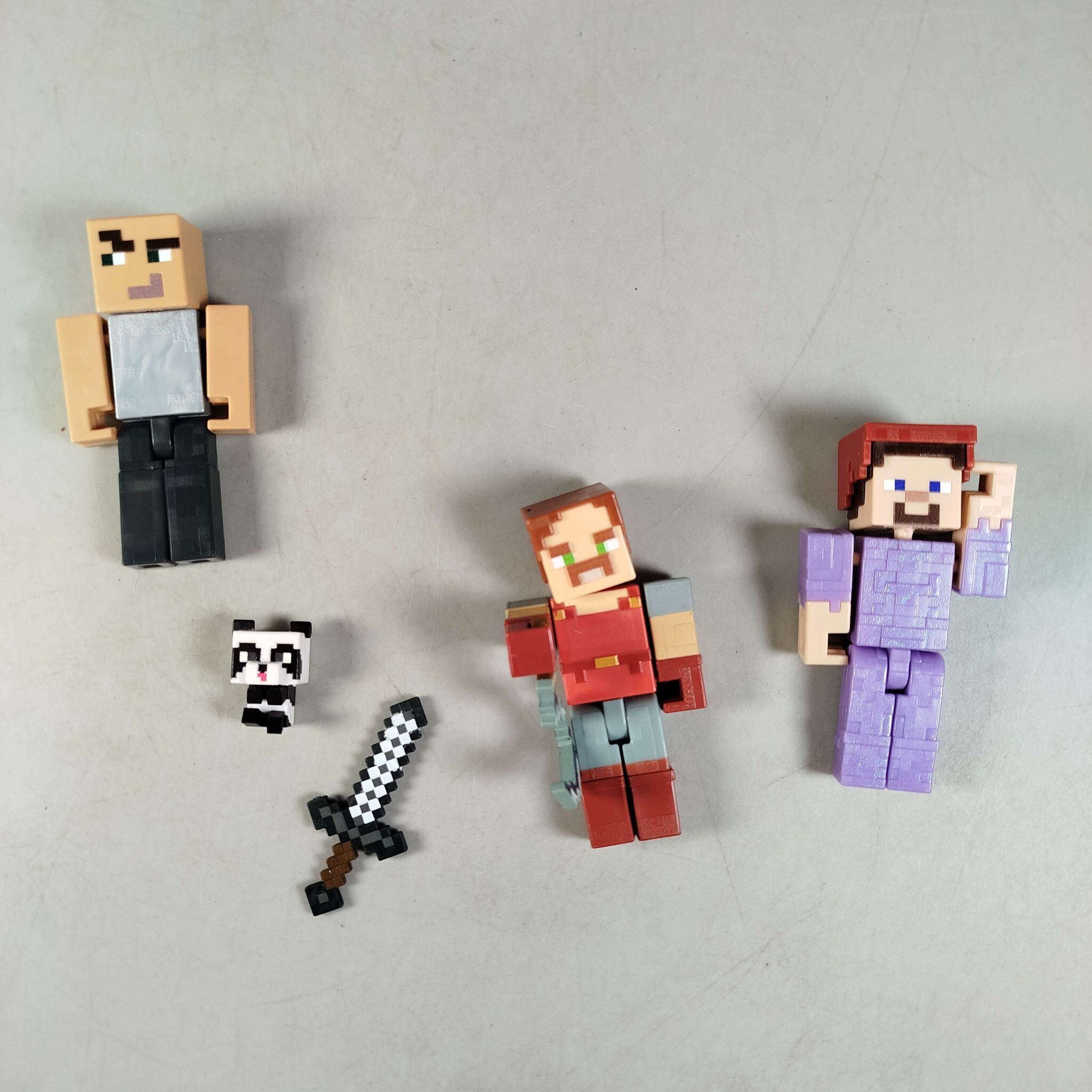 Mattel Bundle Minecraft Set von 5 Figuren & Zubehöre