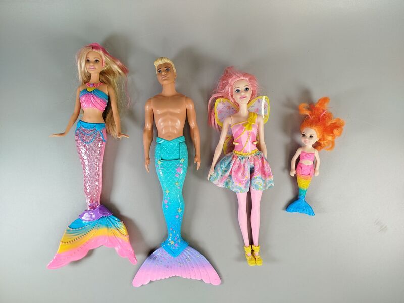 Mattel Puppen Set - Meermenschen-Familie and Fee | 4er Set | multicolored 1