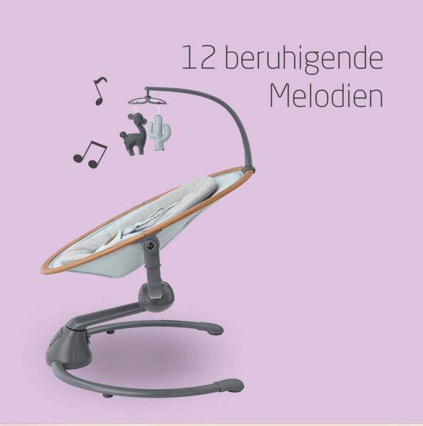 Maxi-Cosi Cassia Babywippe | grau/blau/braun 2