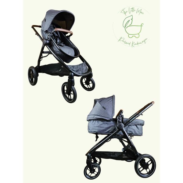 Maxi-Cosi Zelia 3 kombinētais bērnu ratiņi | gaiši pelēks 1